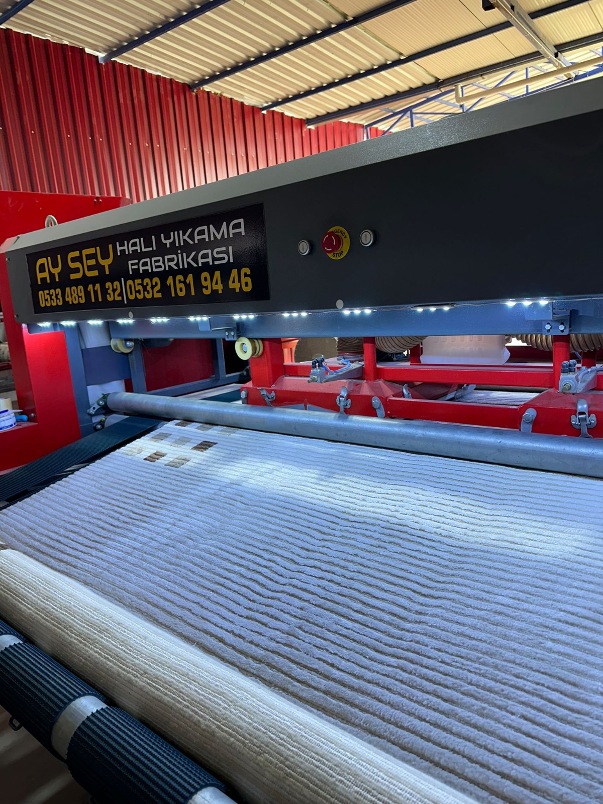 Aysey atölyesinde halı yıkama